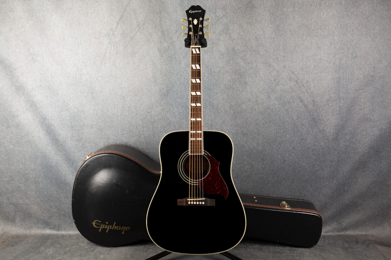 Epiphone Hummingbird Artist Dreadnought Acoustic Ebony 2nd Hand