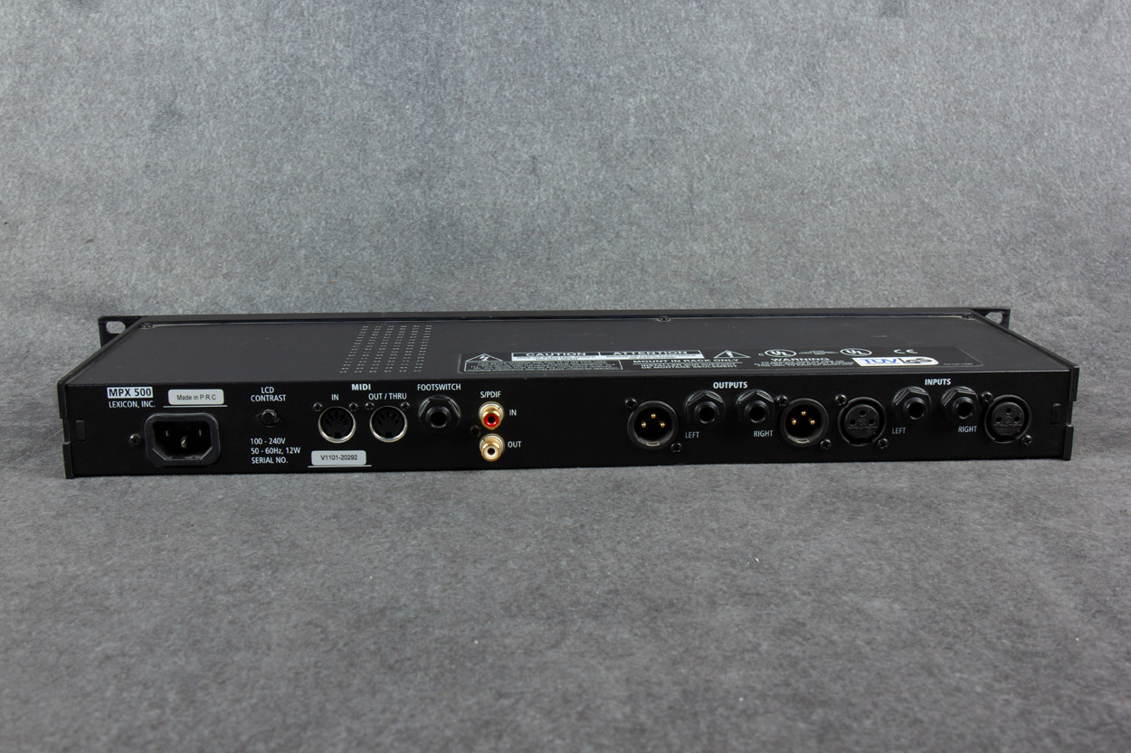 配信機器・PA機器・レコーディング機器 Lexicon MPX500 Ver.2.02 Lexicon MPX 500 24-Bit Dual Channel Multi Effect Processor