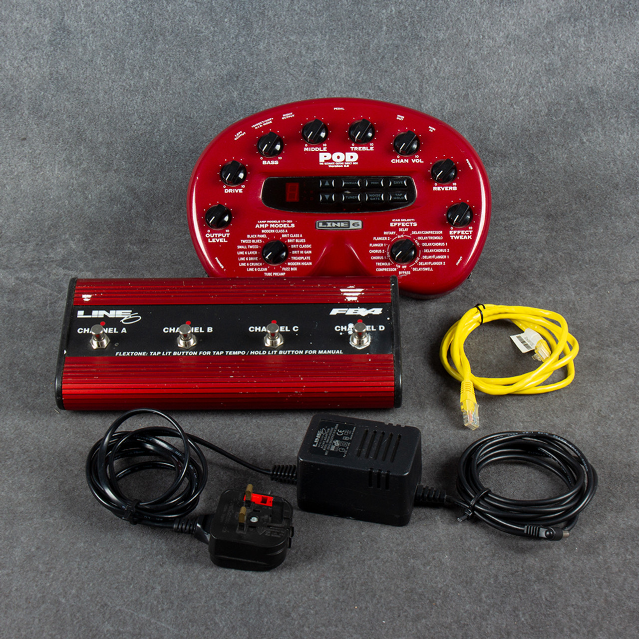 Line 6 Pod 2.0 Line 6 FB4 Footswitch PSU 2nd Hand | Rich