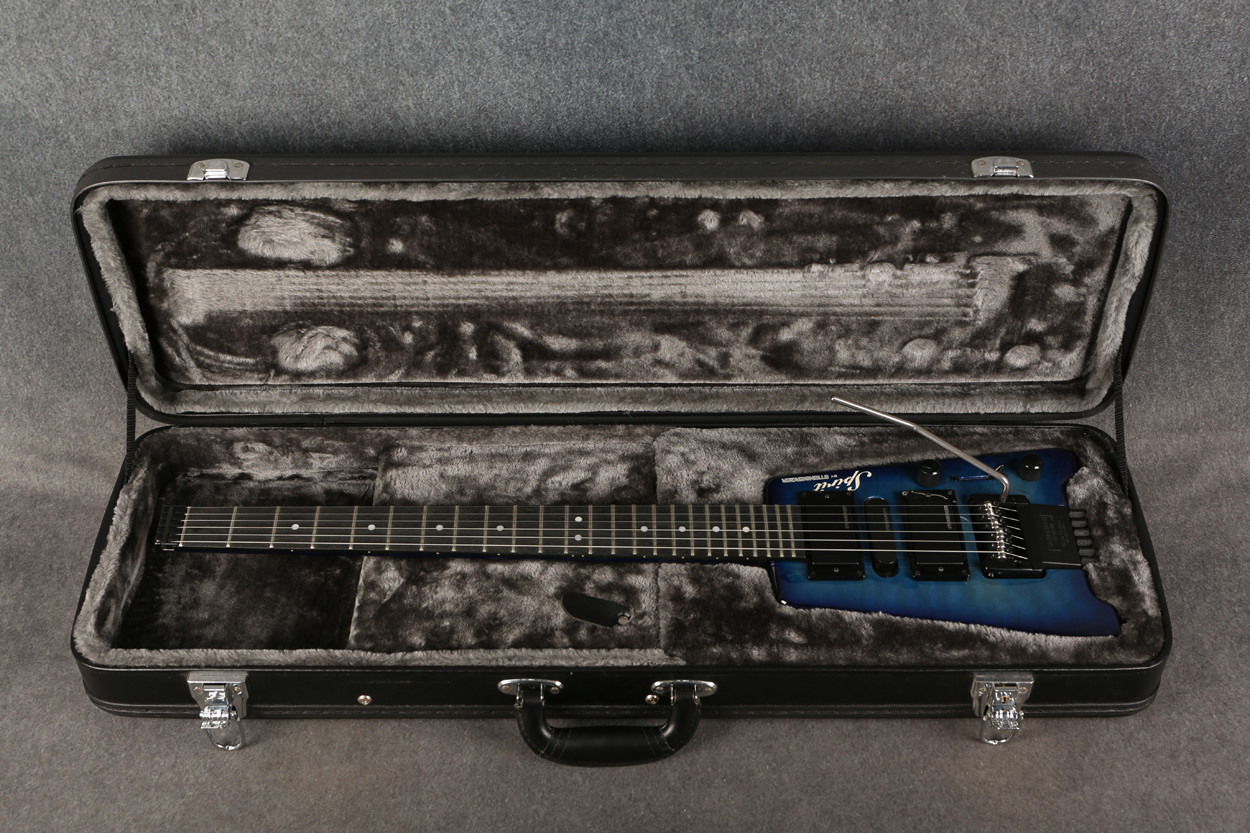 Steinberger Spirit GT-Pro Quilt Top Deluxe Trans Blue 2nd Hand