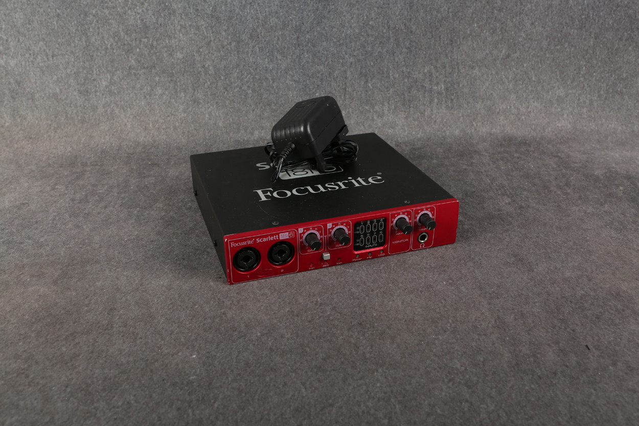 Focusrite Scarlett 18i6 Audio Interface Gen 1 PSU 2nd Hand | Rich