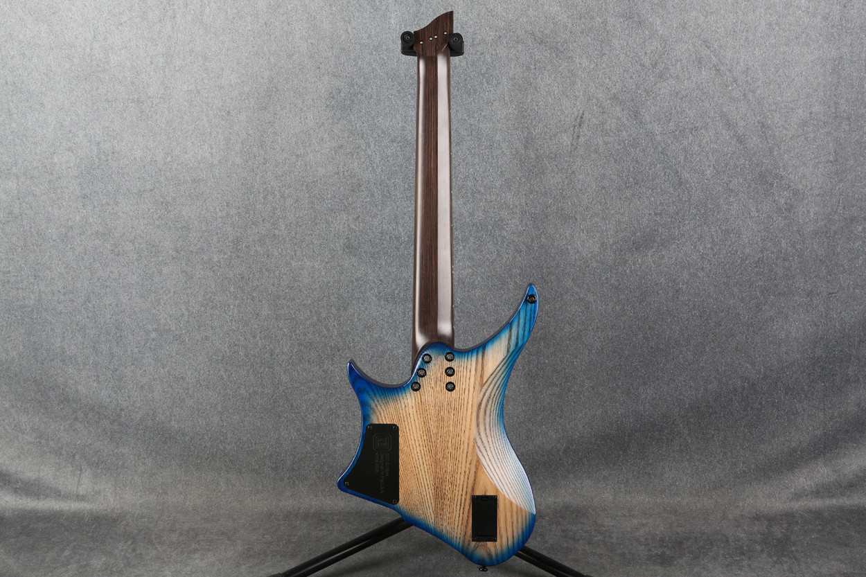 GOC Materia Plus 7 String Headless Guitar Blue Burst 2nd Hand
