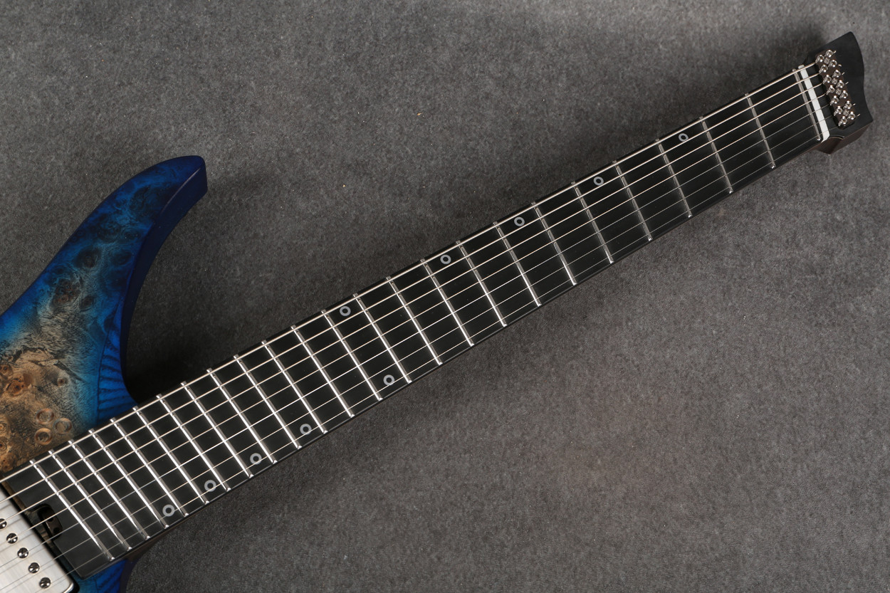 GOC Materia Plus 7 String Headless Guitar Blue Burst 2nd Hand