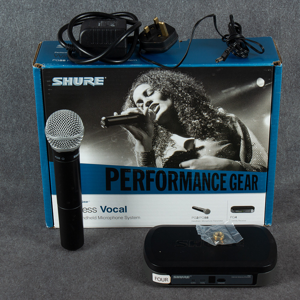 SHURE ワイヤレスマイク PG4/PG58セット SHURE ワイヤレスマイク PG4