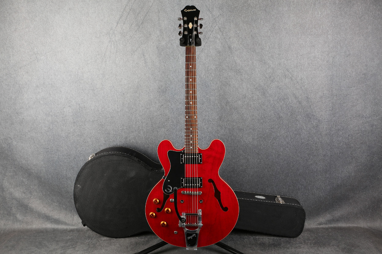 Epiphone Dot Left Handed Bigsby Tremolo Cherry 2nd Hand | Rich