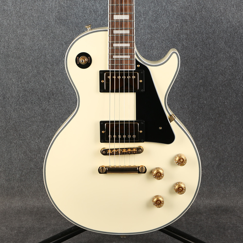 Fernandes エレキギター burny SRLC-55 SW Burny by Fernandes RLC-55 Electric Guitar Les Paul Custom White