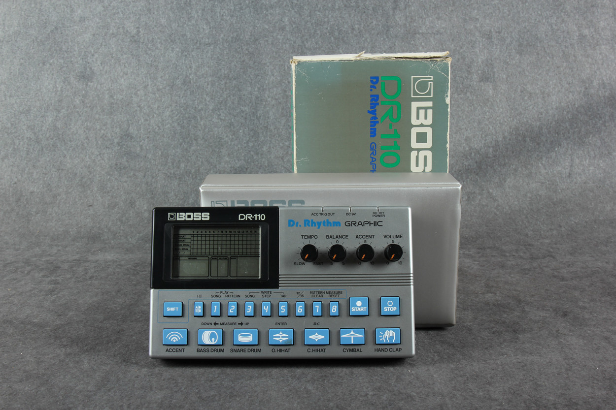 Boss DR-110 Dr Rhythm Graphic Drum Machine 2nd Hand | Rich Tone Music