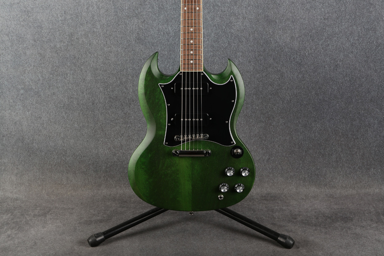 Epiphone SG Classic Worn P-90s Worn Inverness Green Ex Demo | Rich