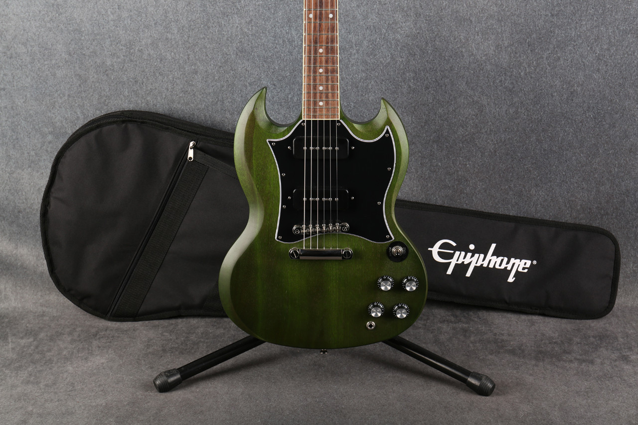 Epiphone SG Classic Worn P-90s Worn Inverness Green 2nd Hand