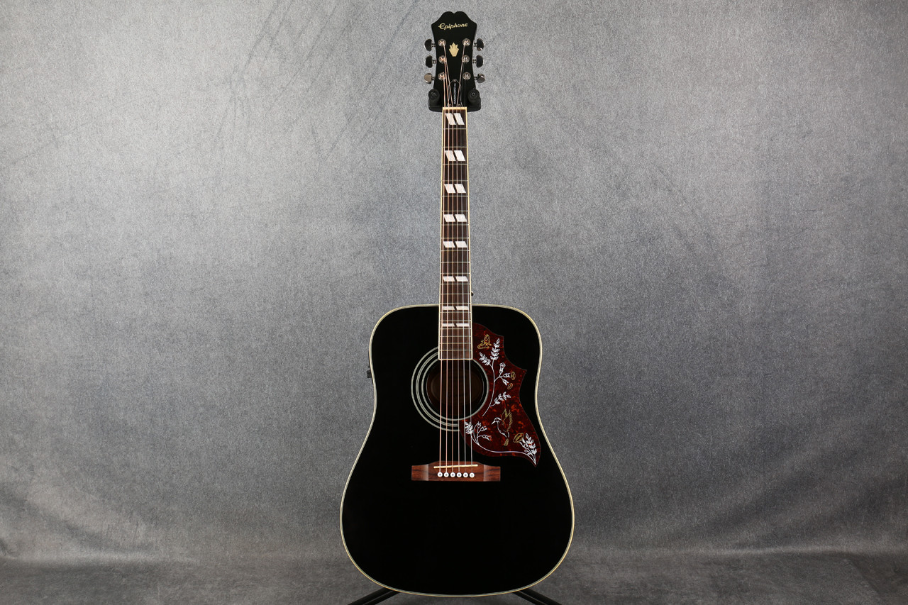 Epiphone Hummingbird Pro Electro Acoustic Ebony 2nd Hand | Rich
