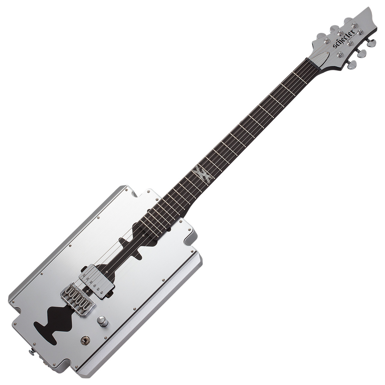 MGK Schecter Machine Gun Kelly Razor Blade - Metallic Silver