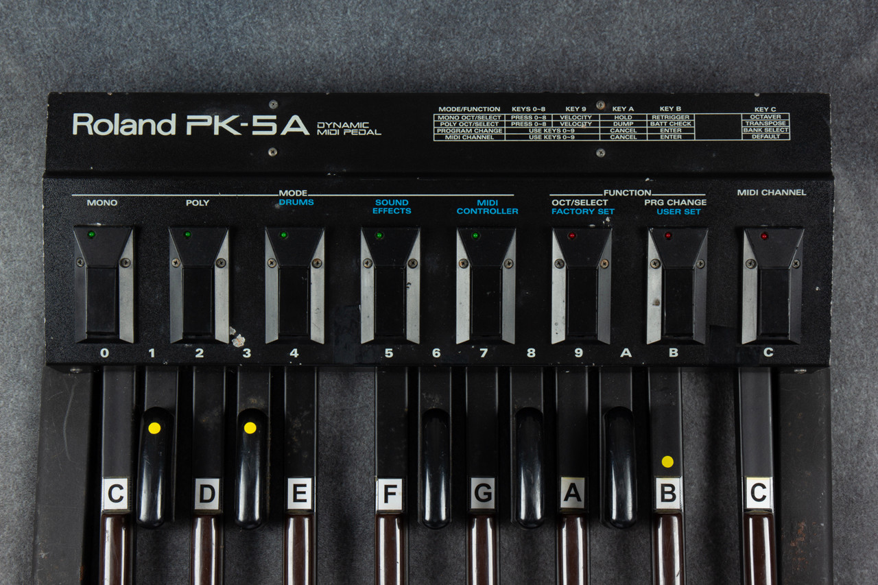 Roland PK-5 Dynamic MIDI Pedal ペダル 13鍵盤