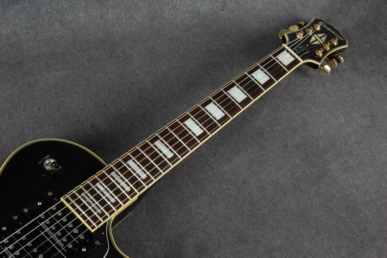 美品 メンテ済 ダンカンPU Epiphone Les Paul CUSTOM Epiphone Les Paul Custom 3 Pickup Seymour Duncans Black 2nd Hand