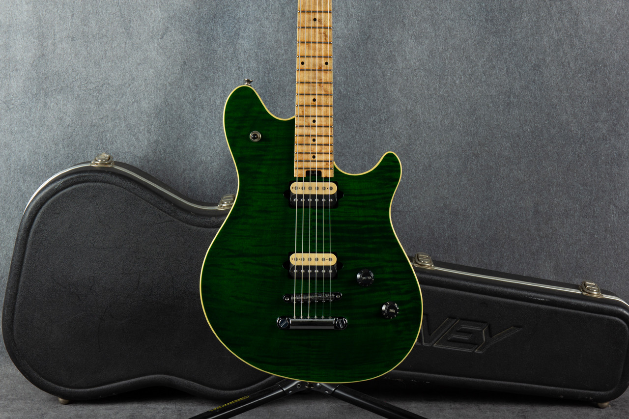 Peavey 1998 Wolfgang USA Hardtail Lizard Green Flame 2nd