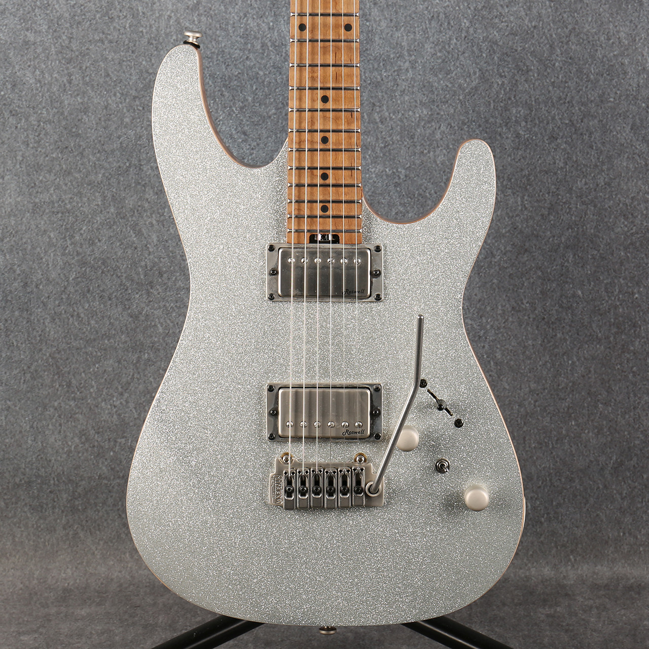 Harley Benton Fusion-III HH Roasted SSP Gloss Silver Sparkle 2nd