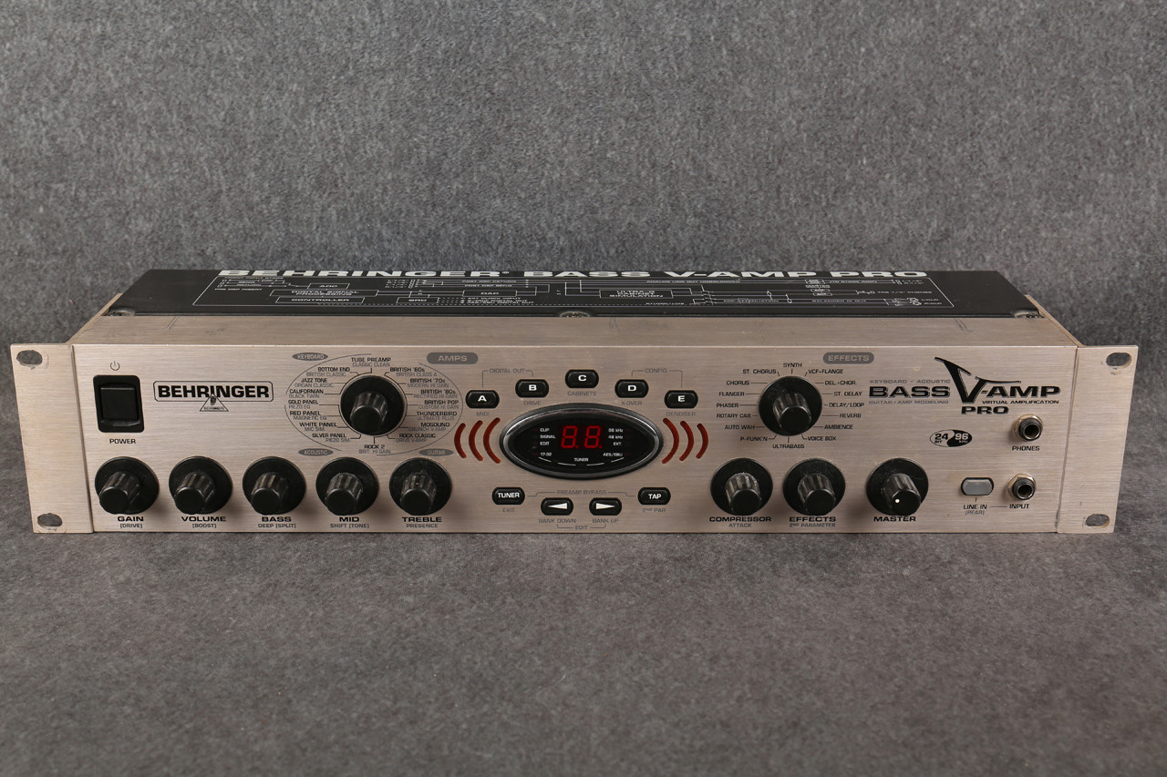 BEHRINGER BASS V-AMP PRO 動作品 ラック式 Behringer Bass V-AMP Pro Rackmount Amp Modeler & Multi-Effect 2nd
