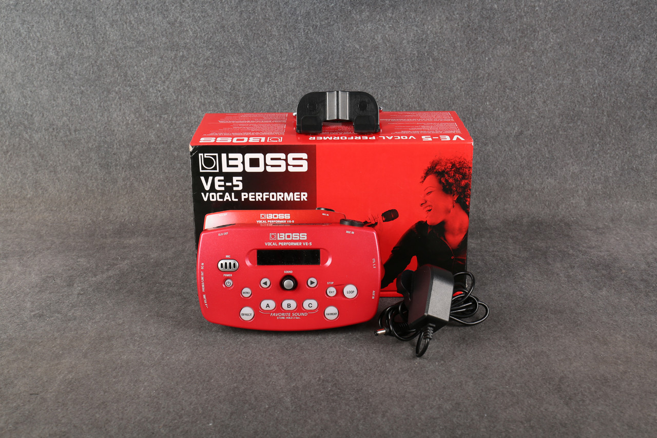 Boss VE-5 Vocal Performer Red 2nd Hand | Rich Tone Music