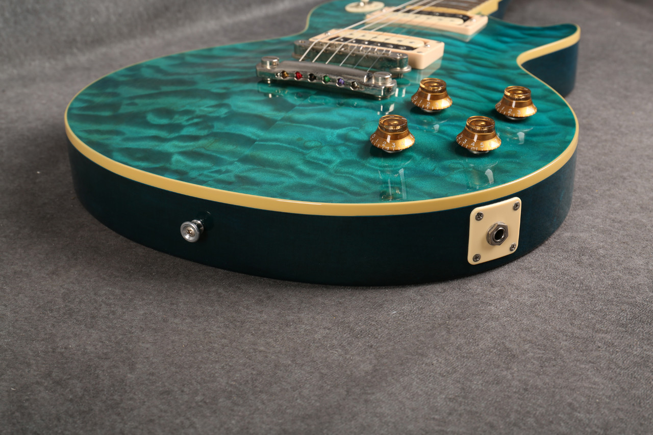 Edwards E-LP-92SD/QM 2015 Black Turquoise Green 2nd Hand | Rich