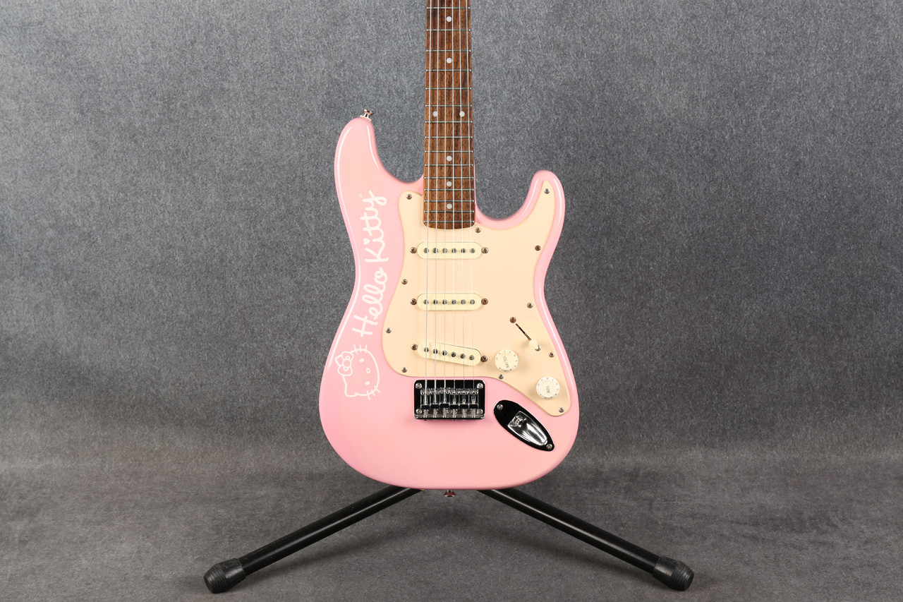 Squier Hello Kitty エレキギター ピンク Squier by Fender x Hello Kitty Pink Stratocaster with Gig Bag