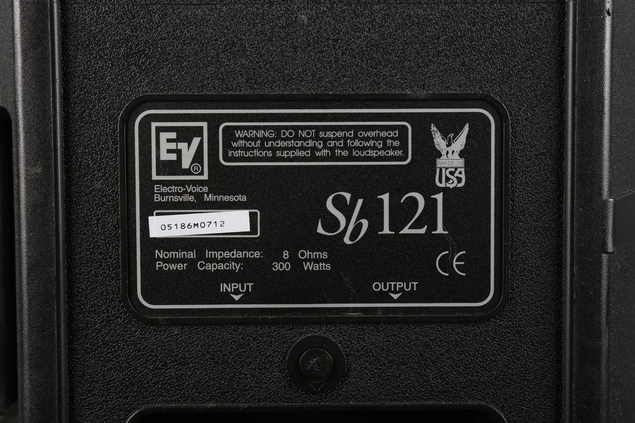 07】ELECTRO-VOICE エレクトロボイス Sb121 スピーカー 中古 現状品