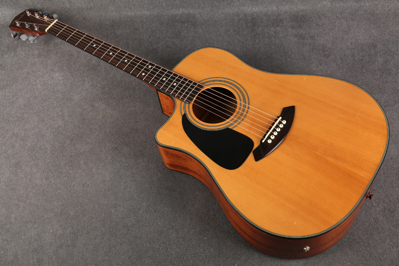 Lesp on Mustang，sFender CD-100CE L/H Fender CD-100CE-LH Electro Acoustic Left Handed Natural 2nd Hand