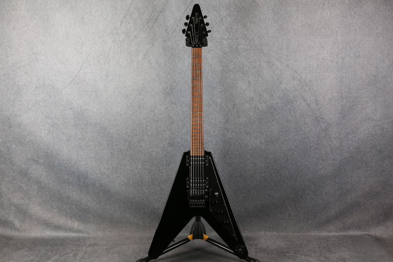 Epiphone Goth 58 Flying V Floyd Rose Pitch Black 2nd Hand | Rich