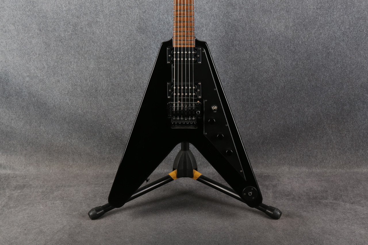 Epiphone Goth 58 Flying V Floyd Rose Pitch Black 2nd Hand | Rich