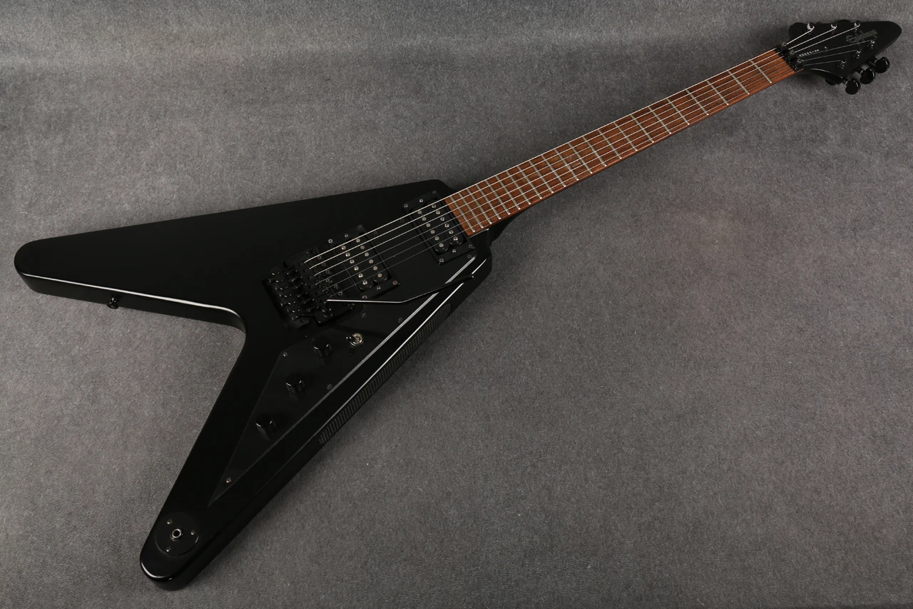 Epiphone Goth 58 Flying V Floyd Rose Pitch Black 2nd Hand | Rich