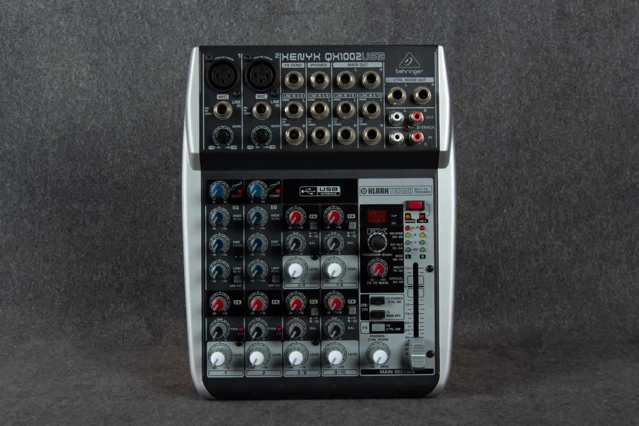 Behringer Xenyx QX1002USB Mixer 2nd Hand Rich Tone Music