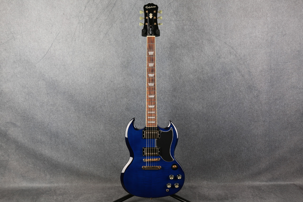 Epiphone Limited Edition G-400 Deluxe Pro Trans Blue 2nd Hand
