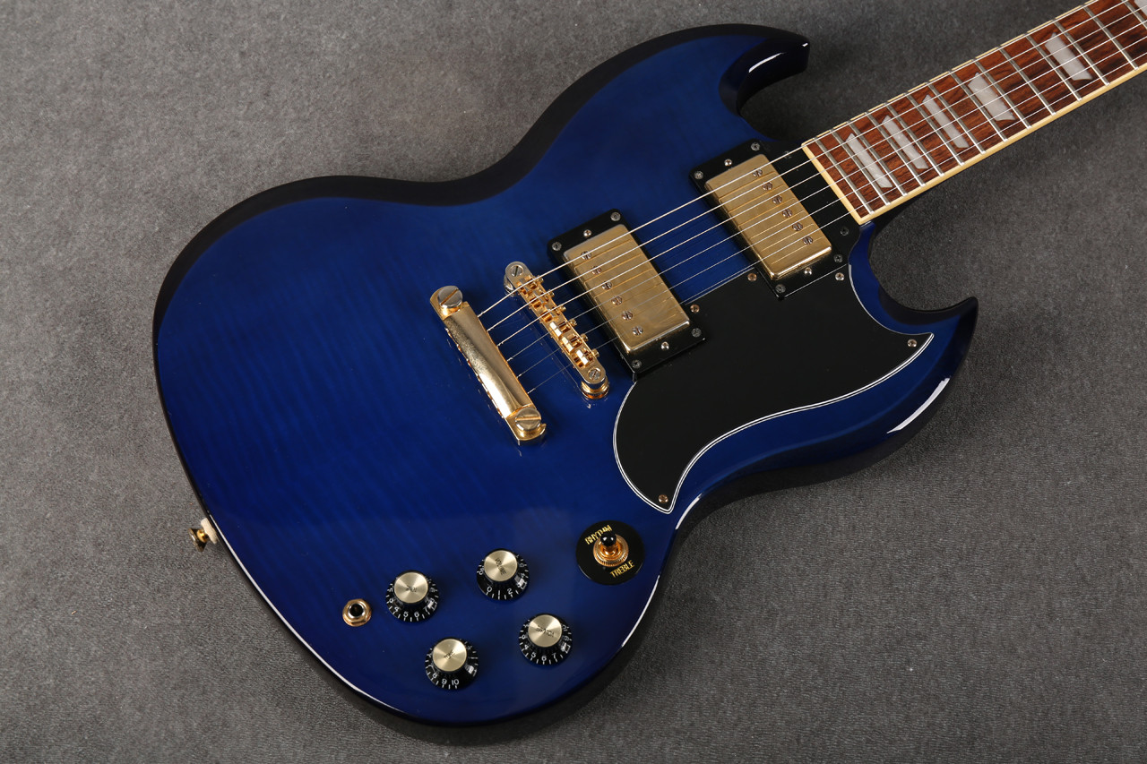 Epiphone Limited Edition G-400 Deluxe Pro Trans Blue 2nd Hand