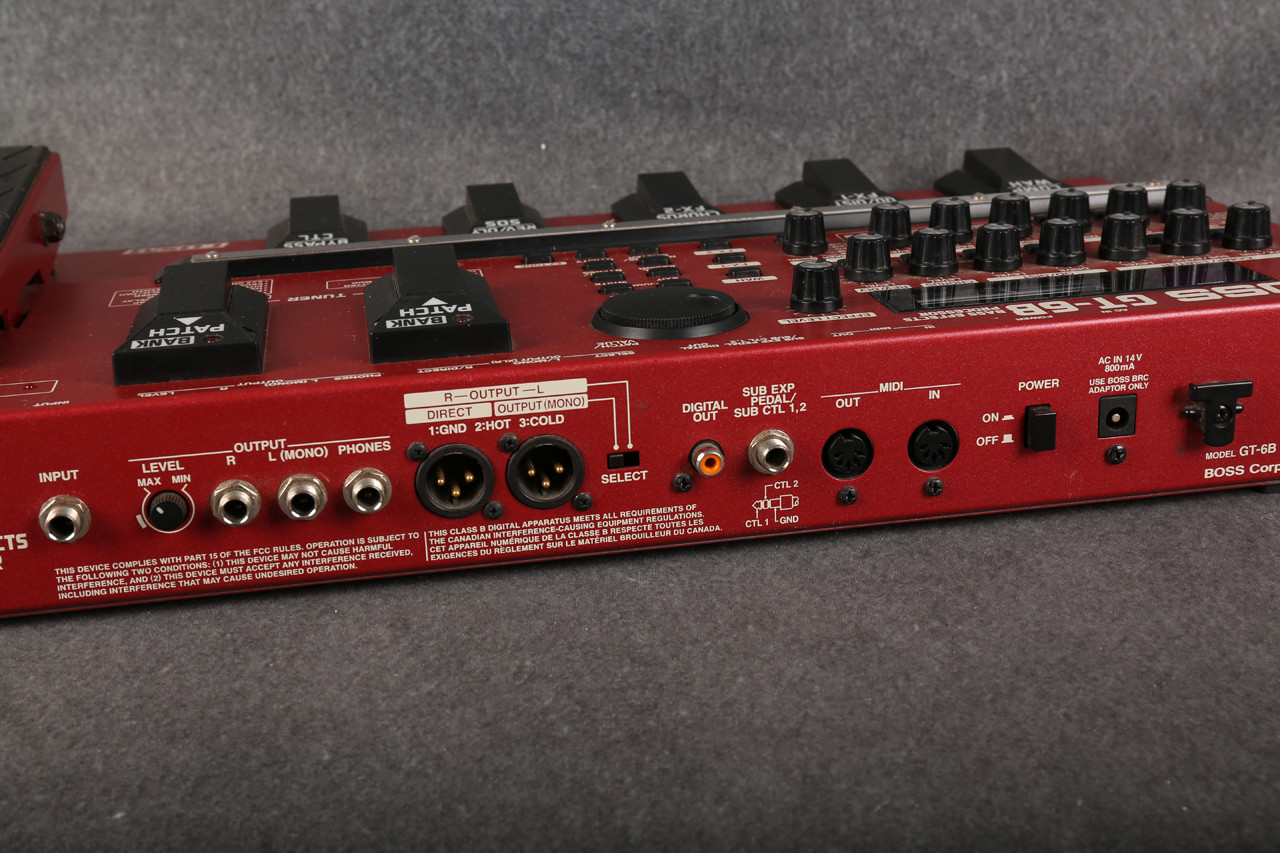 Boss GT-6B Bass Effects Processor PSU 2nd Hand | Rich Tone Music