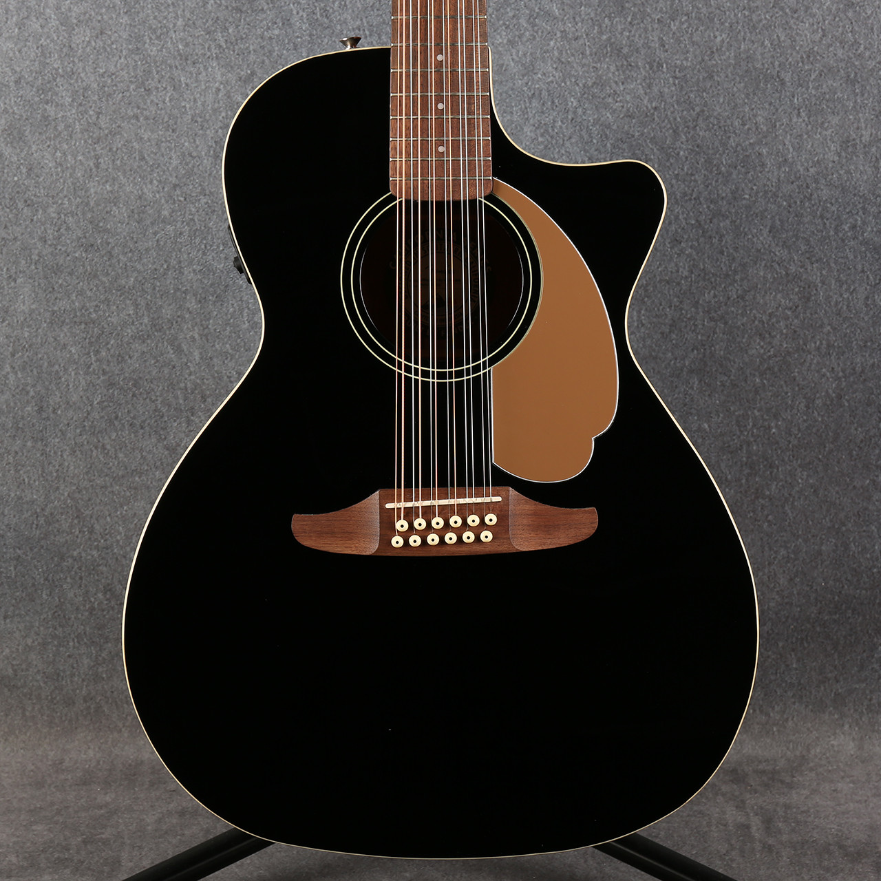 Fender Villager 12 String Electro Acoustic V3 Jetty Black 2nd Hand
