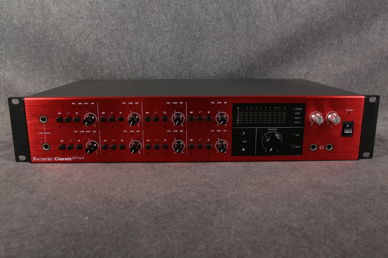 Focusrite Clarett 8PreX Thunderbolt Audio Interface Cable 2nd Hand