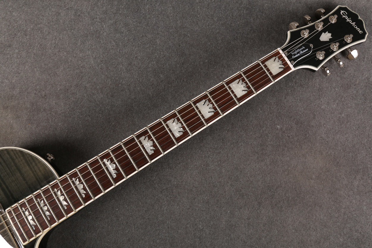 Epiphone Nighthawk Custom Reissue Trans Black 2nd Hand | Rich Tone