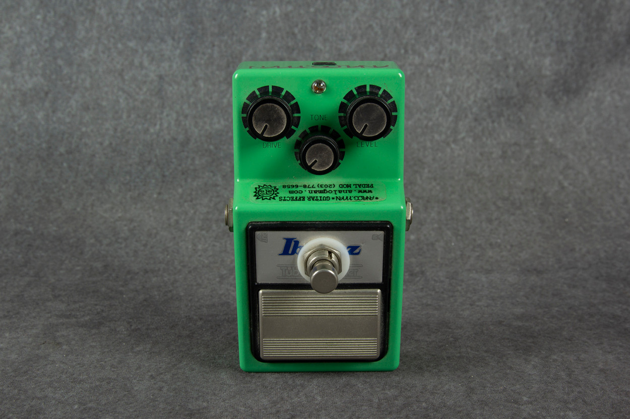 Ibanez TS9 Tube Screamer Overdrive with Analogman Silver Mod 2nd