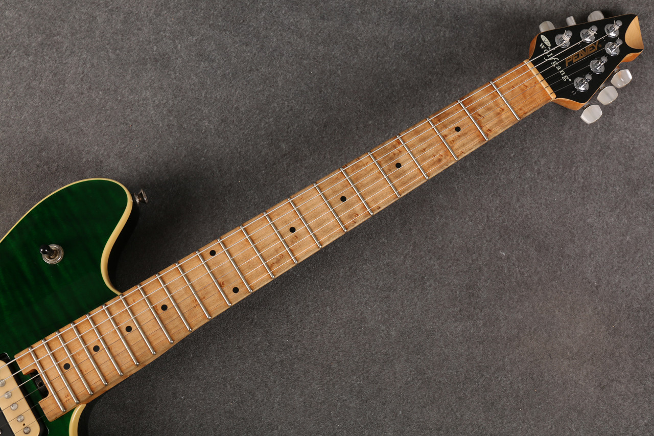 Peavey 1998 Wolfgang USA Hardtail Lizard Green Flame 2nd