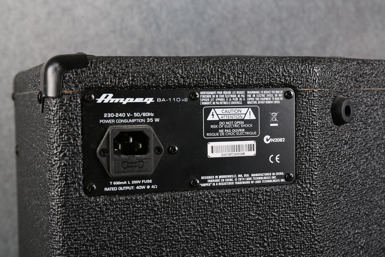 Ampeg BA-110v2 Bass Combo Amplifier 2nd Hand | Rich Tone Music