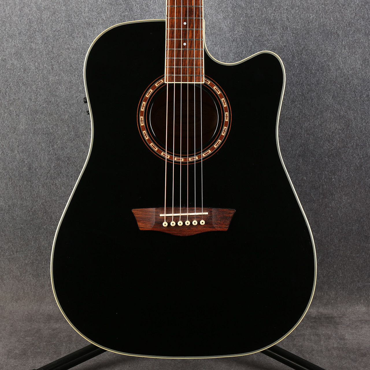 Washburn WD10SCEB Electro Acoustic Black 2nd Hand | Rich Tone Music