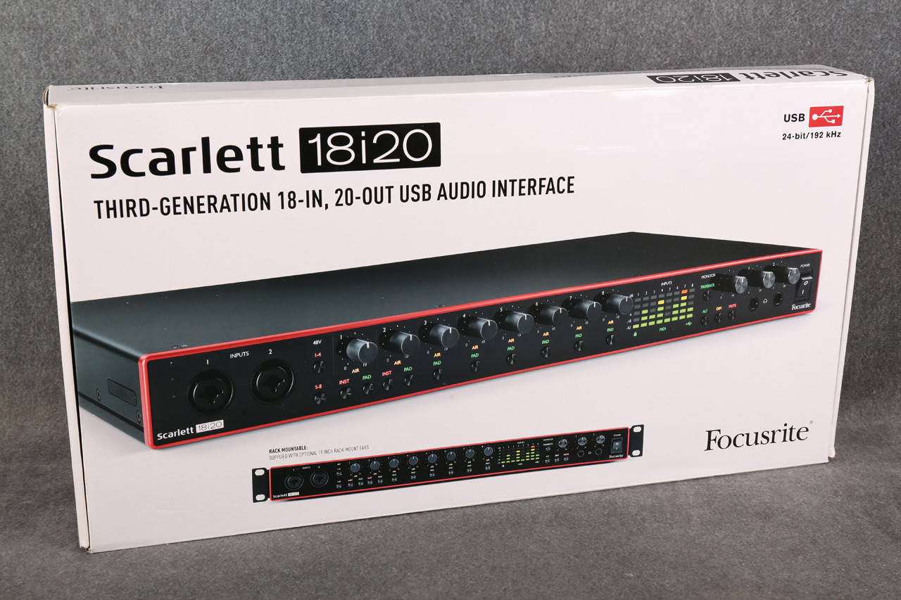 Focusrite Scarlett 18i20 3rd Gen USB Audio Interface 2nd Hand