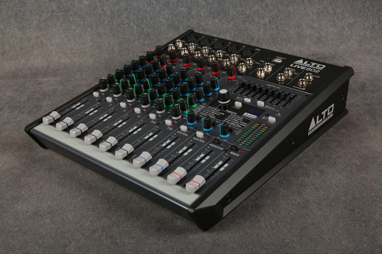 Alto Live 802 8 Channel Mixer 2nd Hand | Rich Tone Music