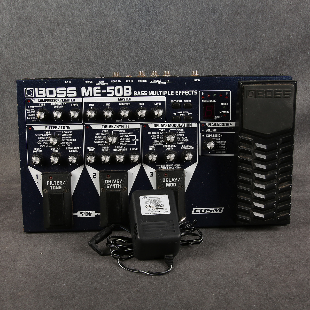 Boss ME-50B Bass Guitar Multi Effects Processor PSU 2nd Hand