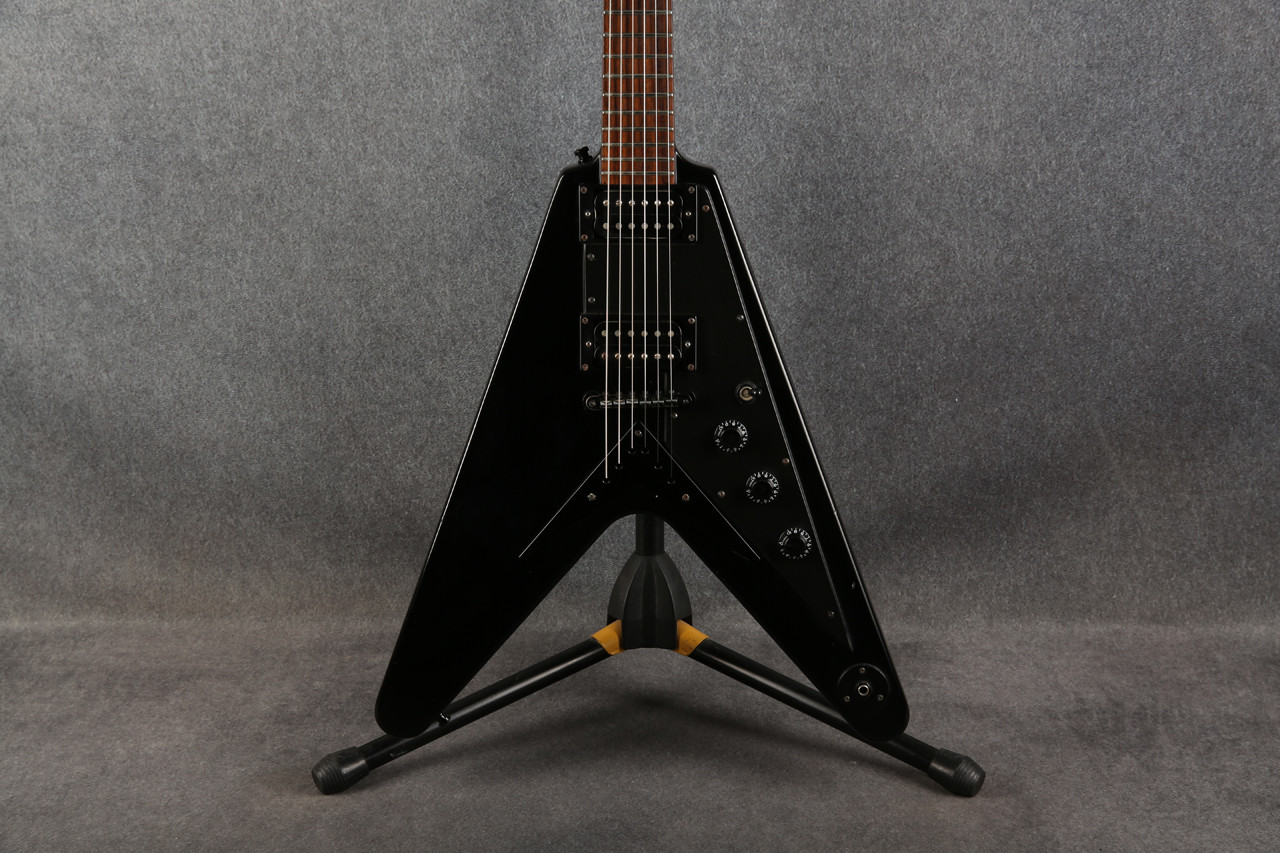 Epiphone Goth '58 Flying V Pitch Black 2nd Hand | Rich Tone Music