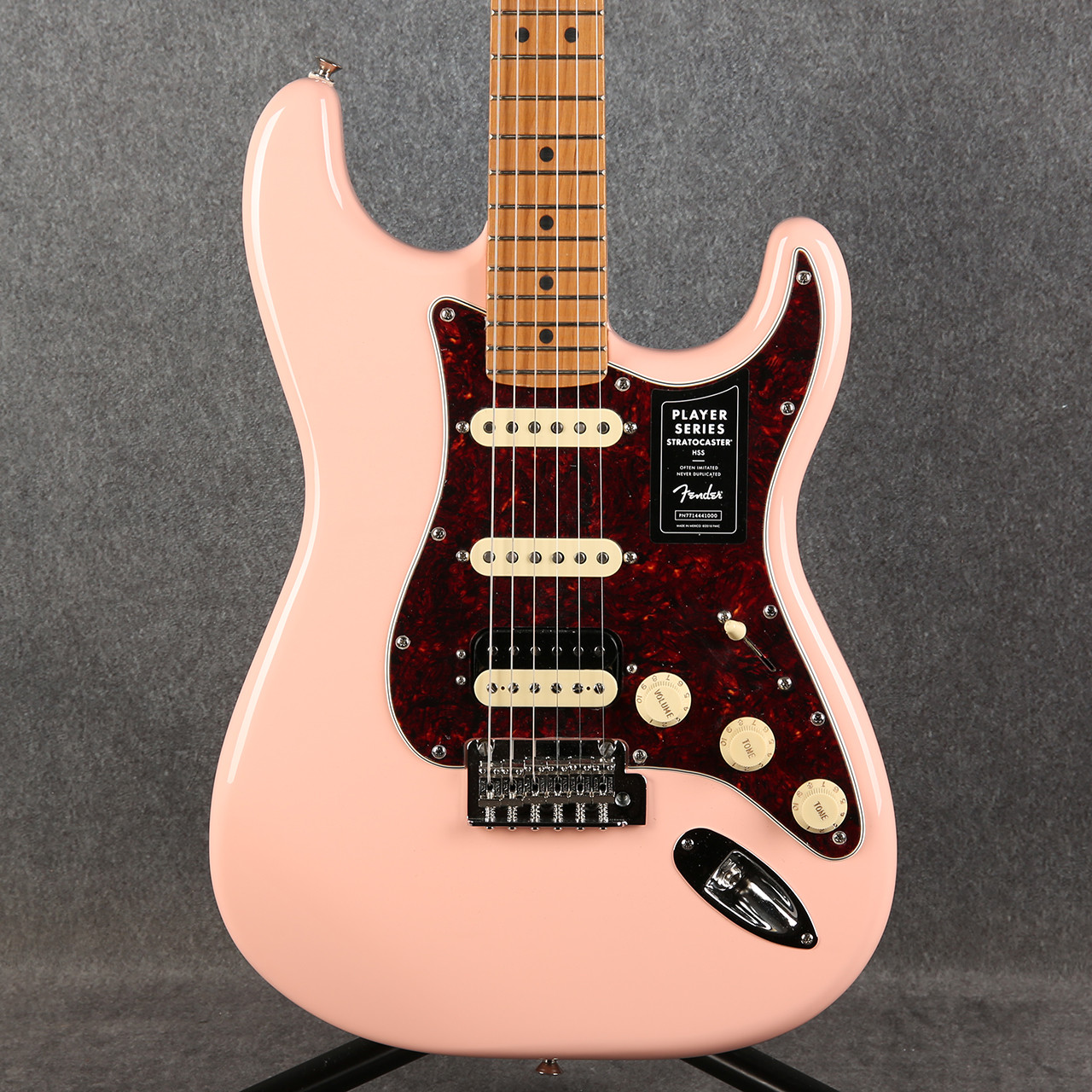 Fender Ltd Player Stratocaster HSS Roasted Neck- Shell Pink Ex