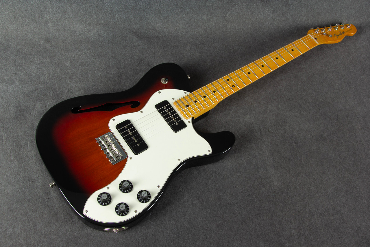 Fender Modern Player Telecaster Thinline P90 3 Tone Sunburst 2nd