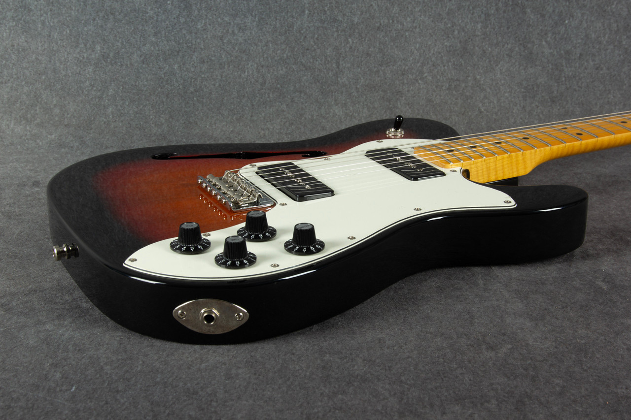 Fender Modern Player Telecaster Thinline P90 3 Tone Sunburst 2nd