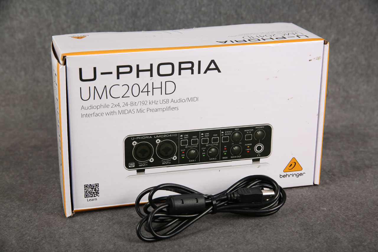 Behringer U-Phoria UMC204HD USB Audio Interface 2nd Hand | Rich