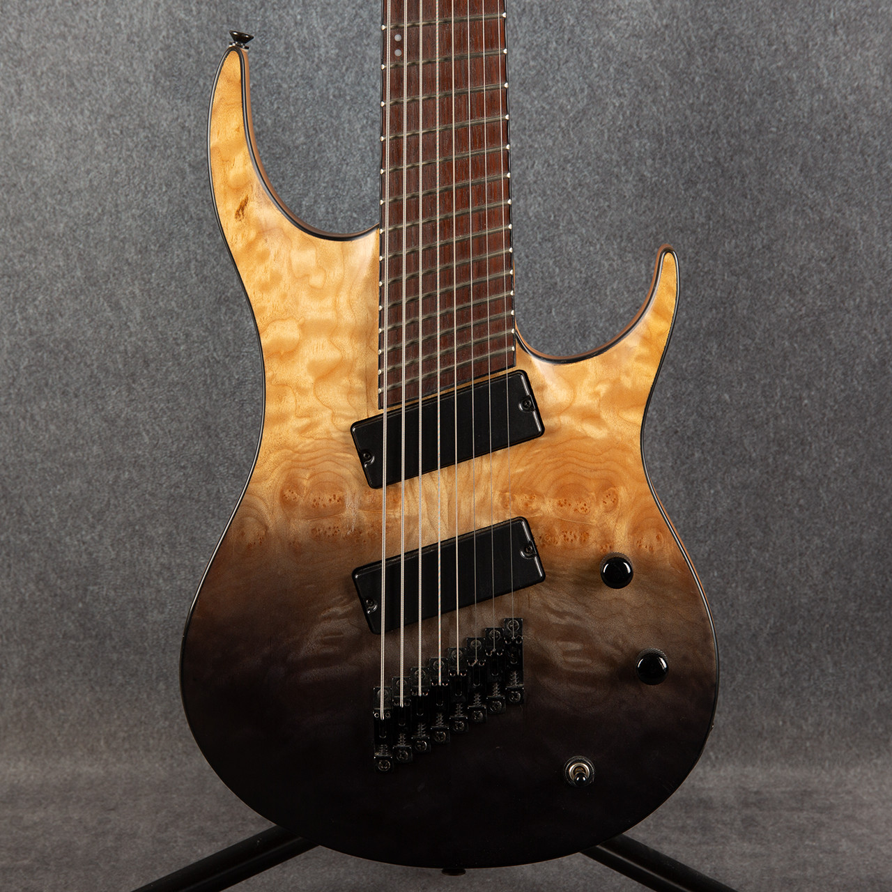 SubZero Generation Pro Fanned Fret 8-String Guitar Grey Tide Fade