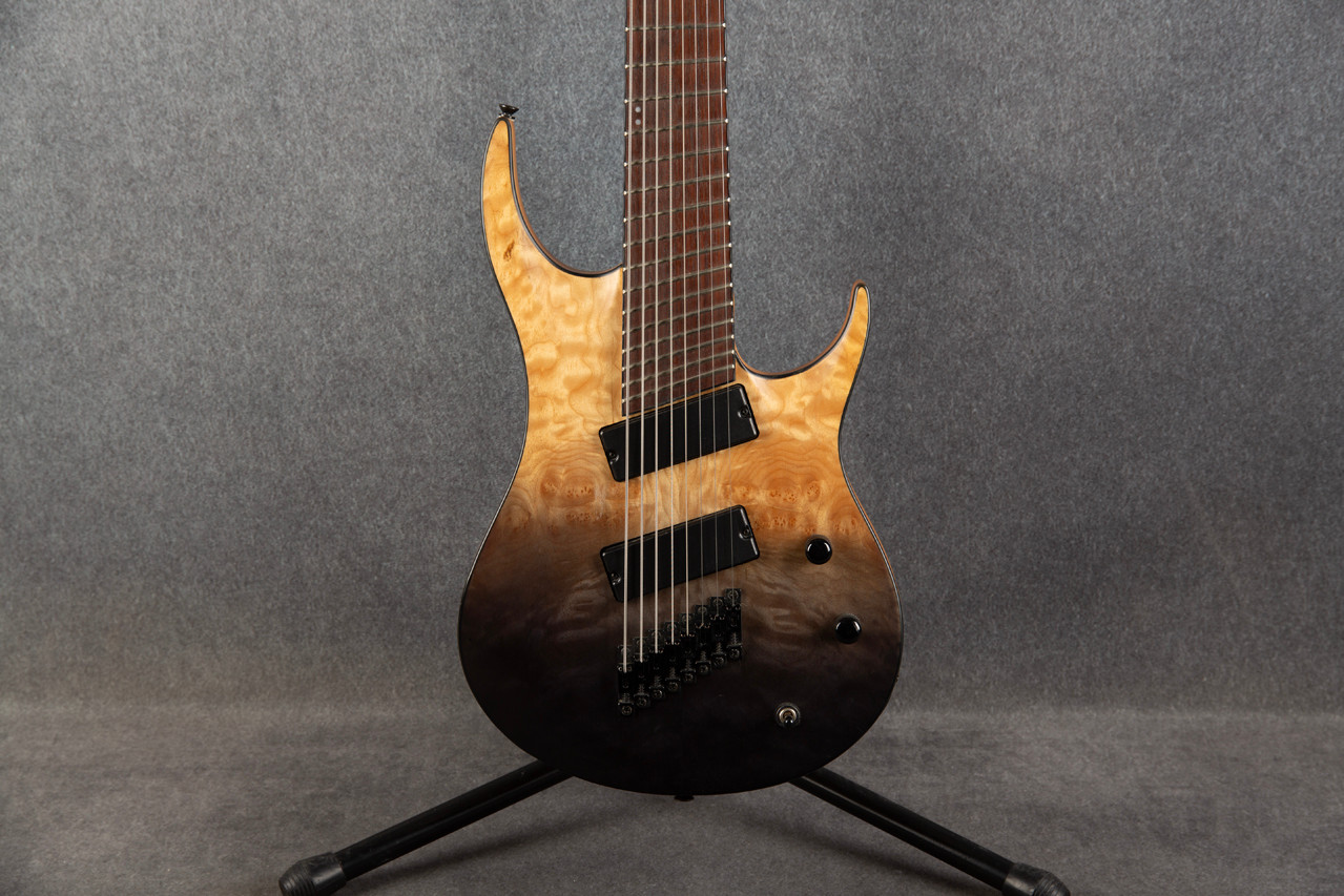 SubZero Generation Pro Fanned Fret 8-String Guitar Grey Tide Fade