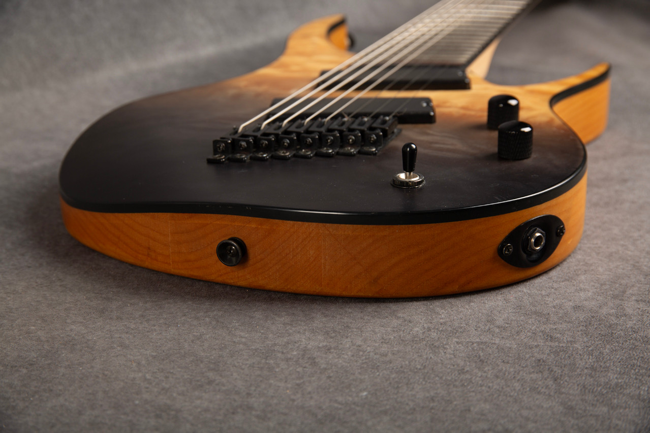 SubZero Generation Pro Fanned Fret 8-String Guitar Grey Tide Fade